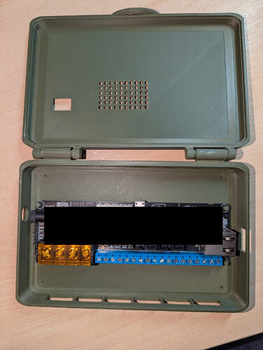 konnected case v2 open with board