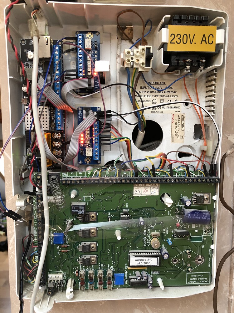 Gardtec 840 alarm panel with interface module - SmartThings - Konnected ...