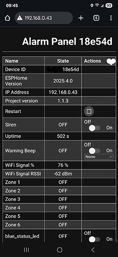 Device Page